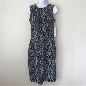 Calvin Klein Snakeskin Print Sheath dress